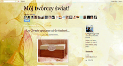 Desktop Screenshot of mojtworczyswiat.blogspot.com