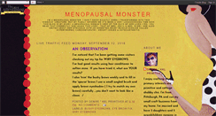 Desktop Screenshot of menopausalmonster.blogspot.com