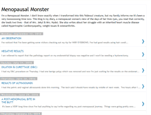 Tablet Screenshot of menopausalmonster.blogspot.com