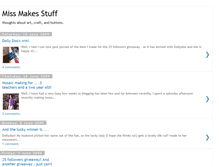 Tablet Screenshot of missmakesstuff.blogspot.com