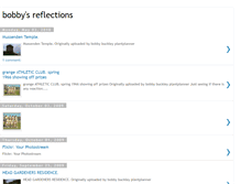 Tablet Screenshot of bobbys-reflections.blogspot.com