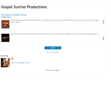 Tablet Screenshot of gospelsunrise.blogspot.com