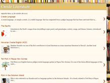 Tablet Screenshot of literaturacriola.blogspot.com