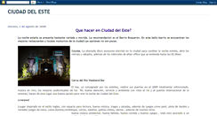 Desktop Screenshot of ciudaddelesteparaguay.blogspot.com