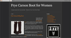 Desktop Screenshot of frye-carson-boot-for-women.blogspot.com