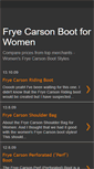 Mobile Screenshot of frye-carson-boot-for-women.blogspot.com