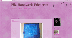 Desktop Screenshot of filz-handwerk-friederun.blogspot.com