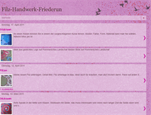 Tablet Screenshot of filz-handwerk-friederun.blogspot.com