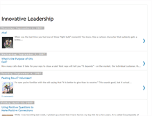 Tablet Screenshot of innovativeleadership.blogspot.com