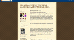 Desktop Screenshot of holybloodline.blogspot.com