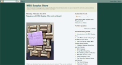 Desktop Screenshot of msusurplusstore.blogspot.com