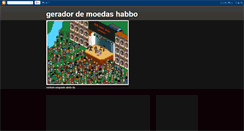 Desktop Screenshot of geradordemoedascambioshabbo2011.blogspot.com
