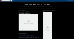 Desktop Screenshot of losethefatnow121.blogspot.com