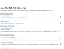 Tablet Screenshot of losethefatnow121.blogspot.com