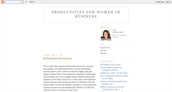 Desktop Screenshot of productivityforwomen.blogspot.com