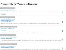 Tablet Screenshot of productivityforwomen.blogspot.com