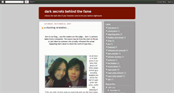 Desktop Screenshot of darksecretsbehindthefame.blogspot.com