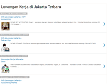 Tablet Screenshot of lowongankerjadijakartaterbaru.blogspot.com