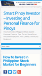 Mobile Screenshot of investinginthephilippinesstockmarket.blogspot.com