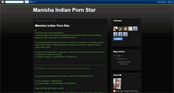 Desktop Screenshot of manishaindianpornstar.blogspot.com