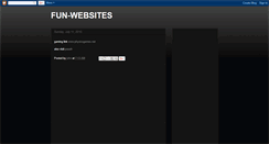 Desktop Screenshot of fun-websites.blogspot.com