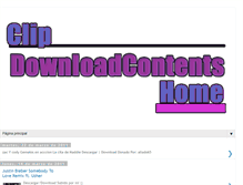 Tablet Screenshot of clipdownload-contents.blogspot.com