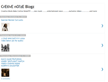 Tablet Screenshot of creativenoize.blogspot.com