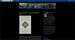 Desktop Screenshot of aphoticsegment.blogspot.com