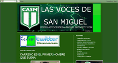 Desktop Screenshot of lasvocesdesanmiguel.blogspot.com