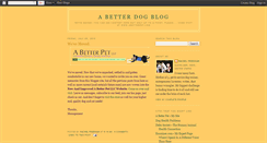 Desktop Screenshot of abetterdogblog.blogspot.com