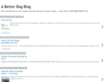 Tablet Screenshot of abetterdogblog.blogspot.com