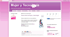 Desktop Screenshot of mujerytecno.blogspot.com