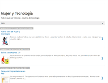 Tablet Screenshot of mujerytecno.blogspot.com