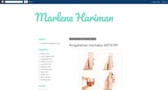 Desktop Screenshot of marlenehariman.blogspot.com