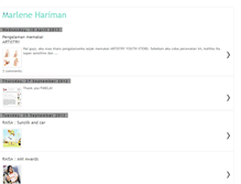 Tablet Screenshot of marlenehariman.blogspot.com