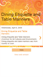 Mobile Screenshot of dining-manners.blogspot.com