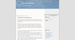 Desktop Screenshot of itsallfreestuff.blogspot.com