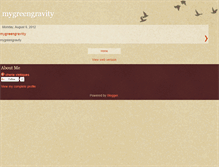 Tablet Screenshot of mygreengravity.blogspot.com