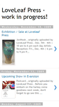 Mobile Screenshot of loveleafpress.blogspot.com