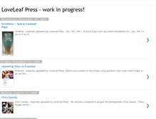Tablet Screenshot of loveleafpress.blogspot.com