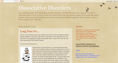 Desktop Screenshot of dissociativedisorders.blogspot.com