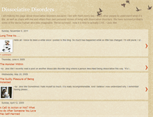 Tablet Screenshot of dissociativedisorders.blogspot.com