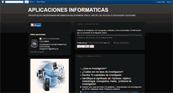 Desktop Screenshot of aplicacionesinformaticascn.blogspot.com