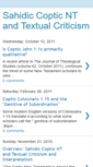 Mobile Screenshot of coptictextcrit.blogspot.com