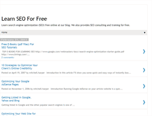 Tablet Screenshot of learn-seo-for-free.blogspot.com