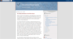 Desktop Screenshot of educational-boardgames.blogspot.com
