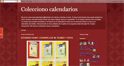 Desktop Screenshot of coleccionocalendarios.blogspot.com