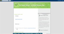 Desktop Screenshot of nopeppergames.blogspot.com