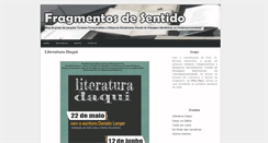 Desktop Screenshot of fragmentosdesentido-pucrs.blogspot.com