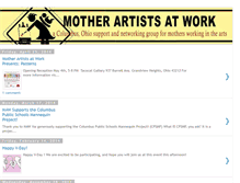 Tablet Screenshot of motherartistsatwork.blogspot.com